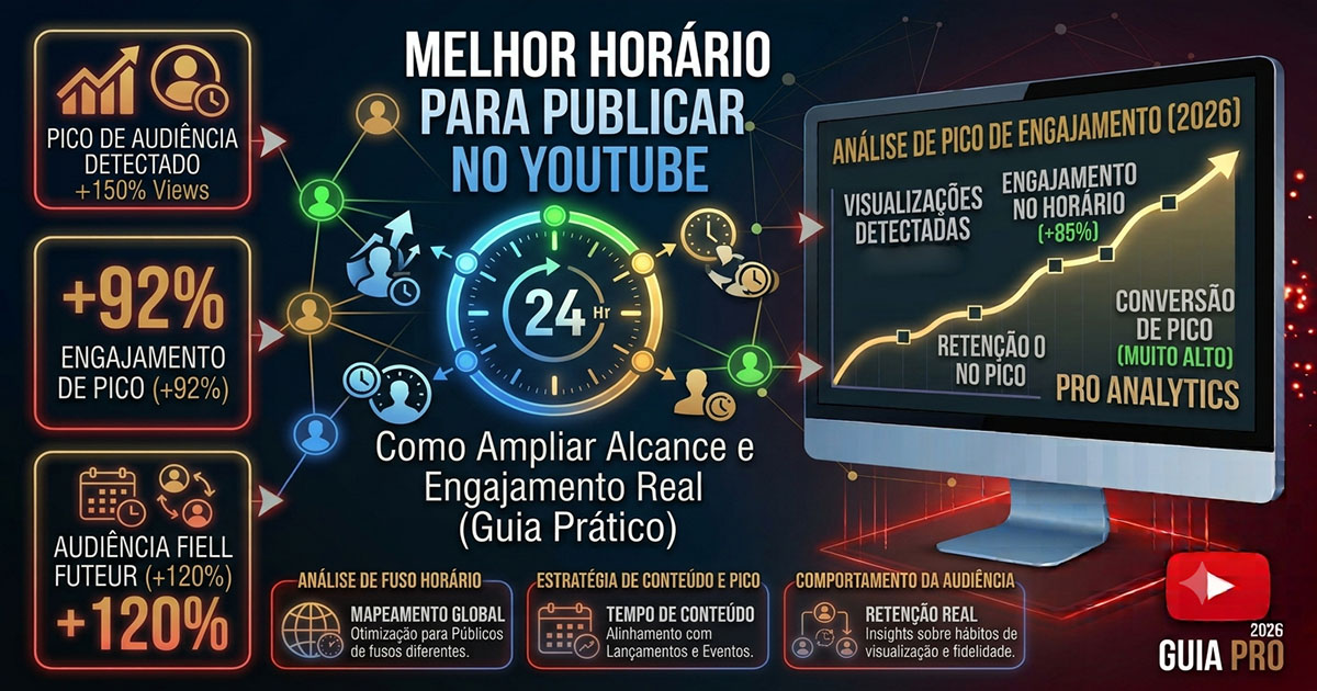 Melhor Horário Para Publicar no YouTube em 2026: Maximize Suas Views